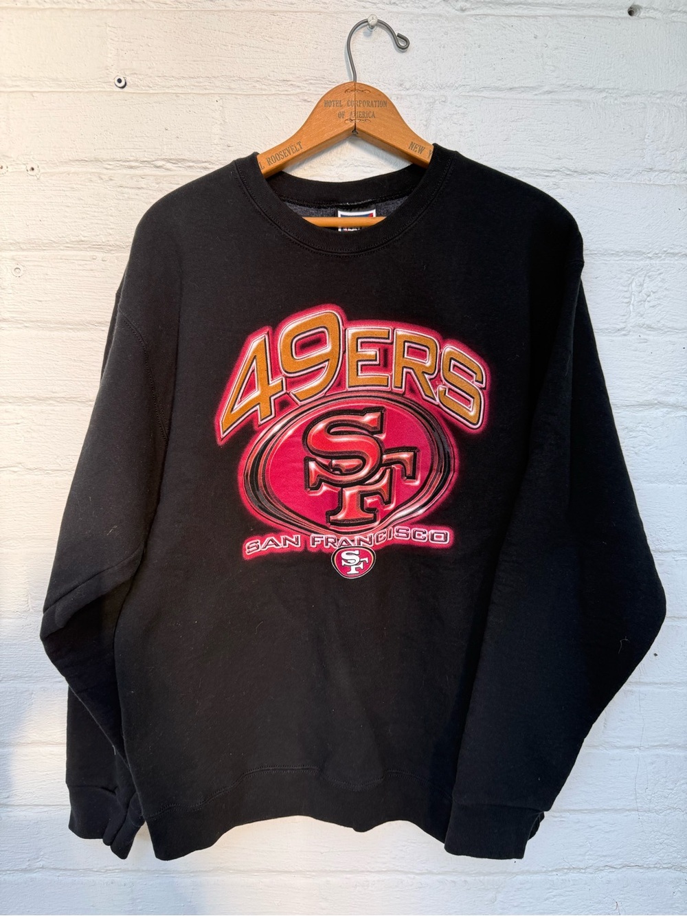 Vintage 90s Pro Player San Francisco 49ers graphic LoGo crewneck sweatshirt L